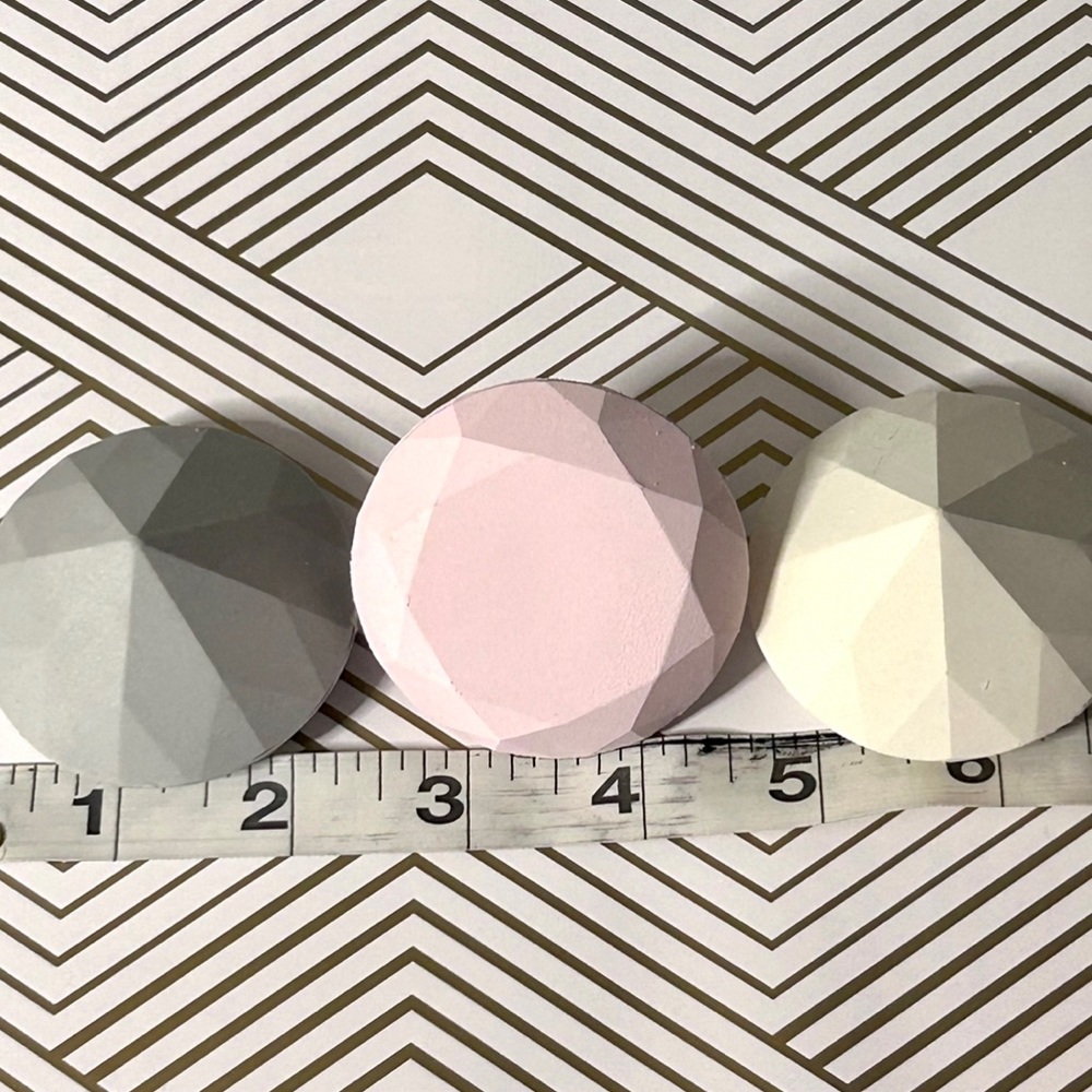 Kate Spade Giant Gem Faceted Diamond Inspired Eraser Gift Set of 3 | NEW IN BOX - Picture 12 of 17